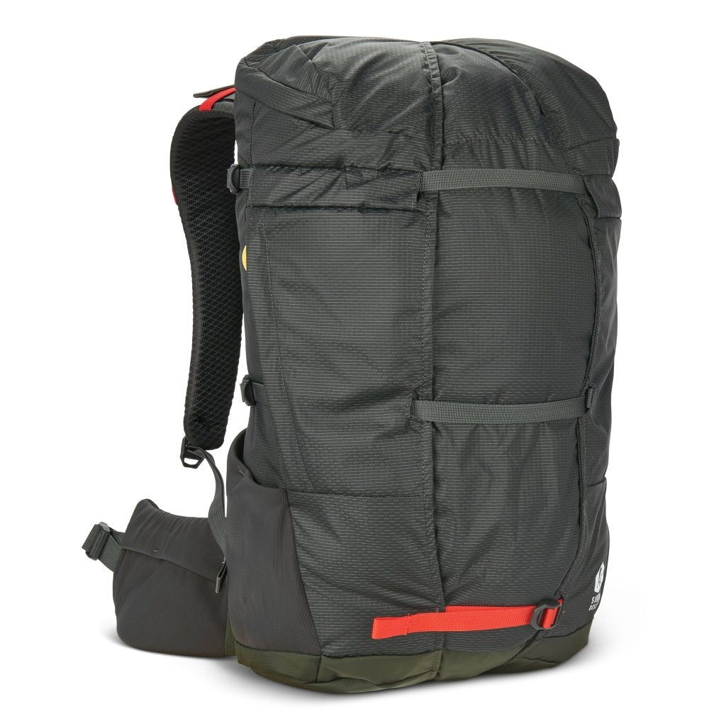 Sierra Designs Flex Hike 20L - 30L Backpack - Peat/Fiery Red - Hill and Dale Outdoors