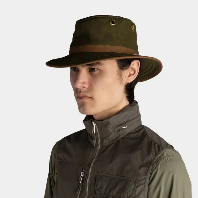 Tilley TWC7 Outback Waxed Adventure Hat - Green - Hill and Dale Outdoors