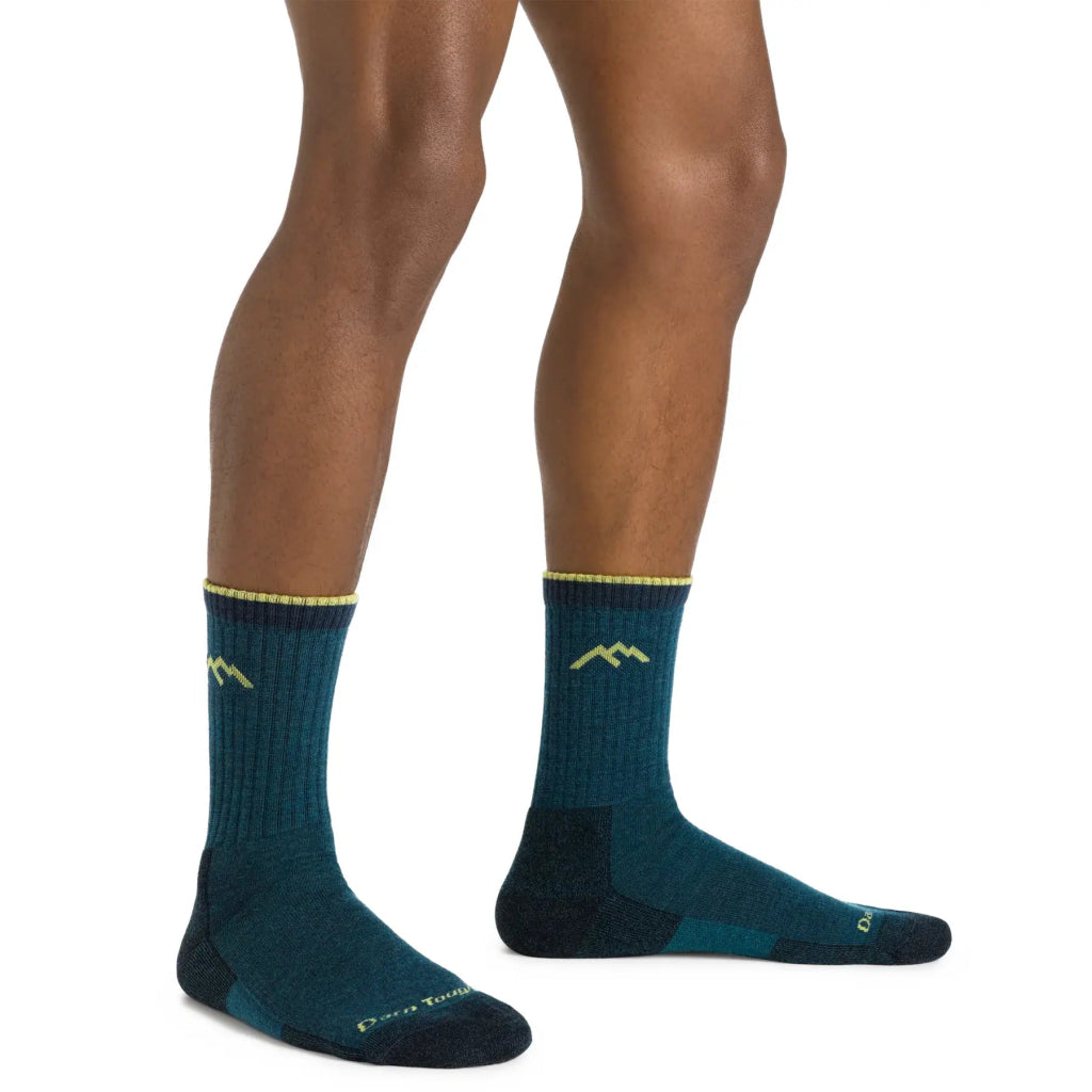 Darn Tough 1466 Men&#39;s Hiker Micro Crew Midweight Hiking Sock - Dark Teal - Hill and Dale Outdoors