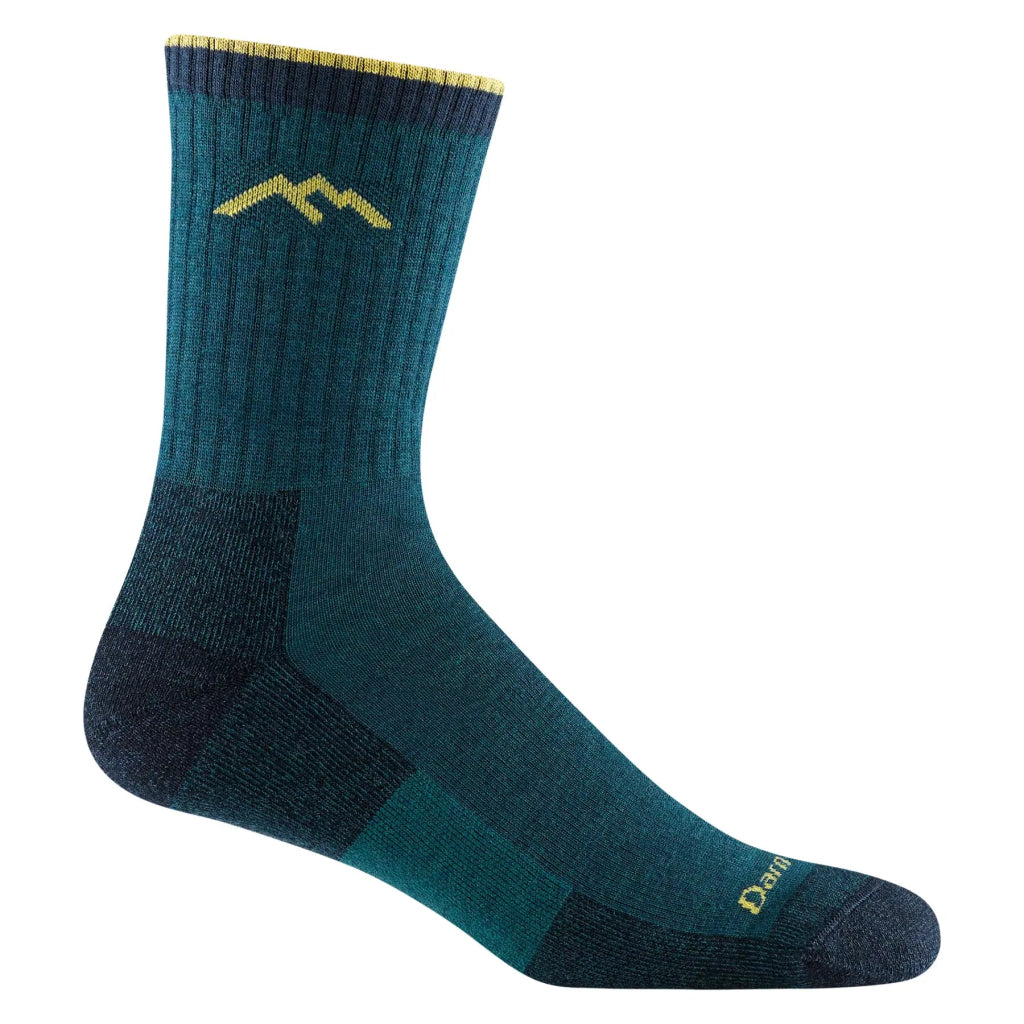 Darn Tough 1466 Men&#39;s Hiker Micro Crew Midweight Hiking Sock - Dark Teal - Hill and Dale Outdoors
