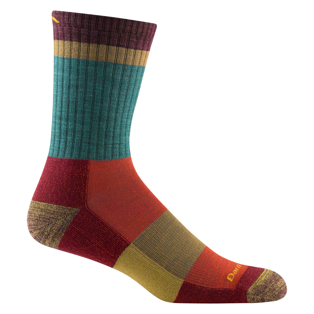 Darn Tough 1924 Men&#39;s Heady Stripe Micro Crew Lightweight Hiking Socks - Hill and Dale Outdoors