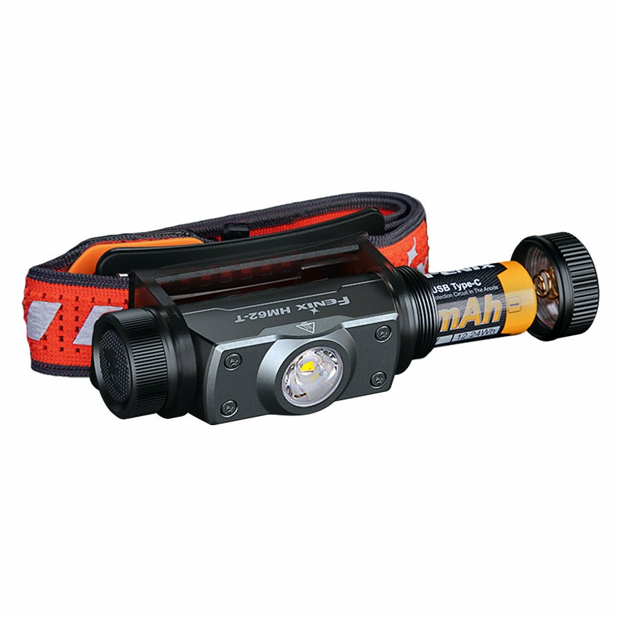 Fenix HM62 - T Light Weight Trail Running USB Rechargeable Headtorch - Black - Hill and Dale Outdoors