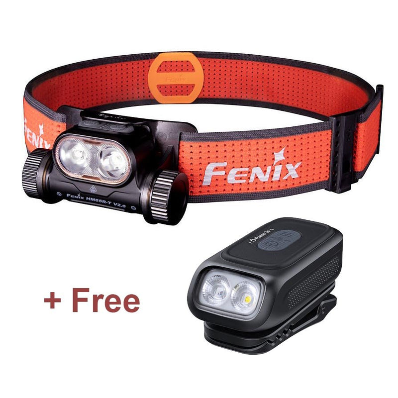 Fenix HM65R-T V2.0 Trail Running Headtorch + Free E04R Emergency Clip Light - Hill and Dale Outdoors