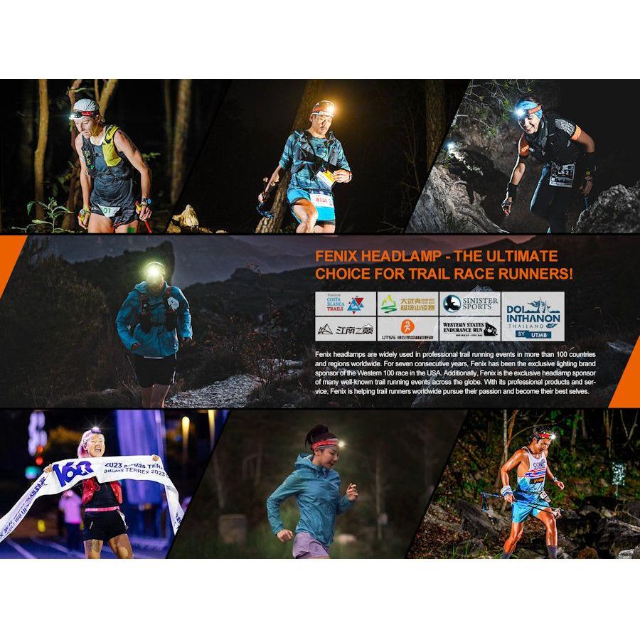 Fenix HM65R - T V2.0 Trail Running USB Rechargeable Headtorch - Black - Hill and Dale Outdoors