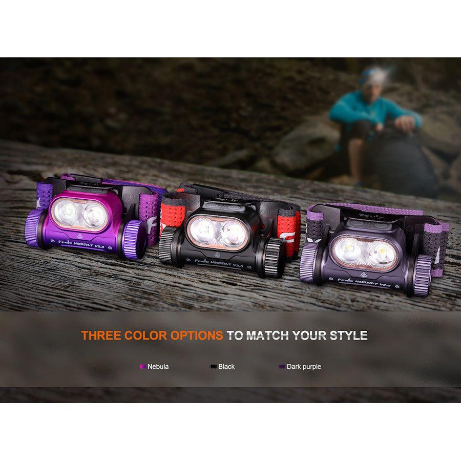 Fenix HM65R - T V2.0 Trail Running USB Rechargeable Headtorch - Black - Hill and Dale Outdoors