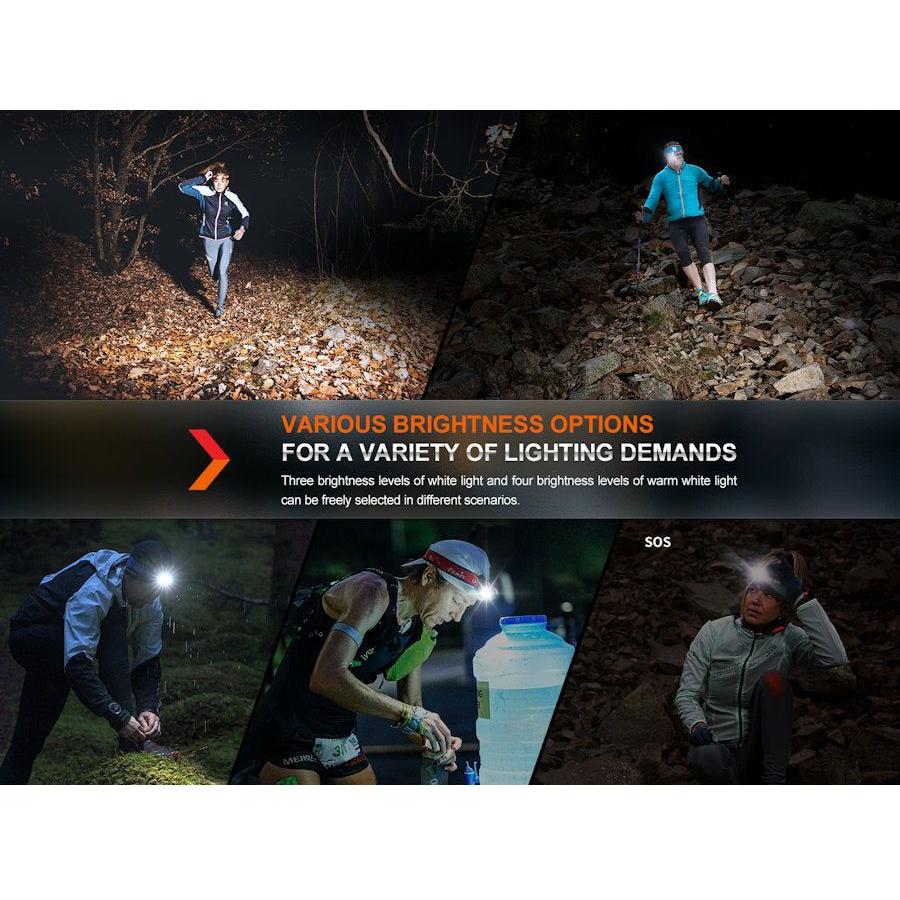 Fenix HM65R-T V2.0 Trail Running USB Rechargeable Headtorch - Black - Ex-Demo - Hill and Dale Outdoors