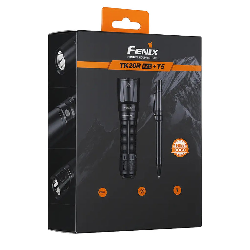 Fenix TK20R V2 Torch With Free T5 Tactical Pen - Seasonal Gift - Hill and Dale Outdoors