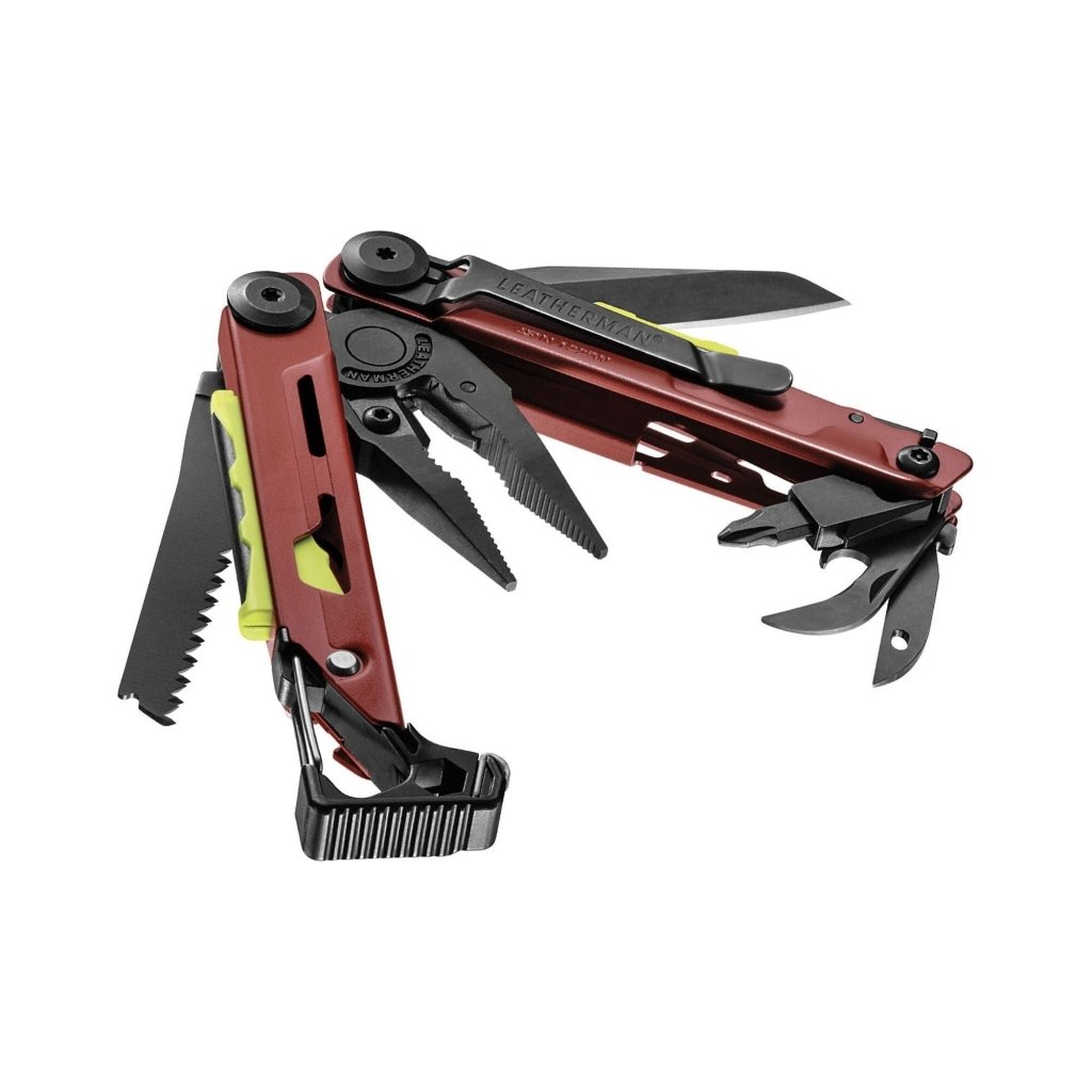 Leatherman Signal Multi Tool with Nylon Sheath - Red Cherakote - Hill and Dale Outdoors