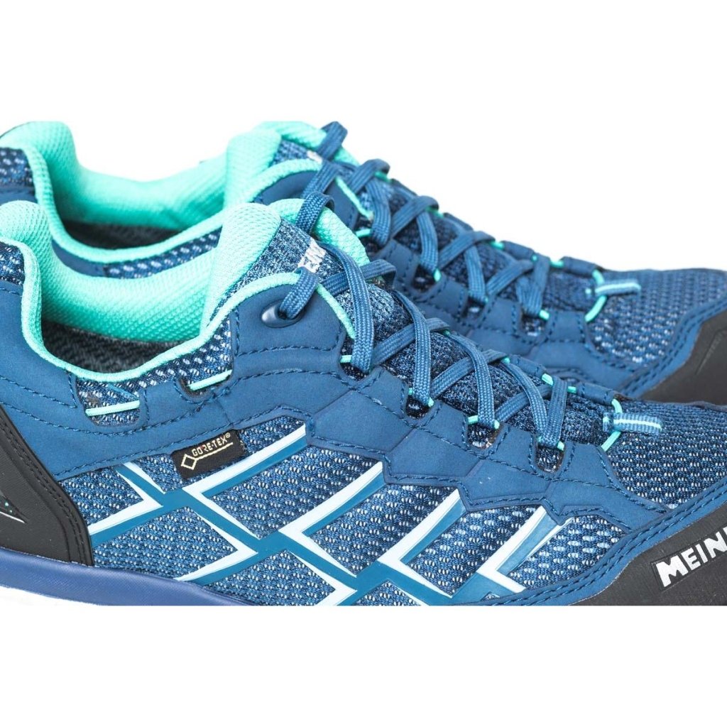 Meindl Activo Lady GTX Wide Fit Walking Shoes - Blue/Mint - Hill and Dale Outdoors