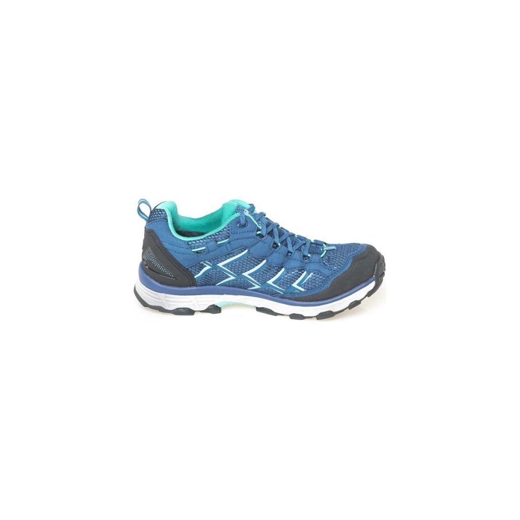 Meindl Activo Lady GTX Wide Fit Walking Shoes - Blue/Mint - Hill and Dale Outdoors