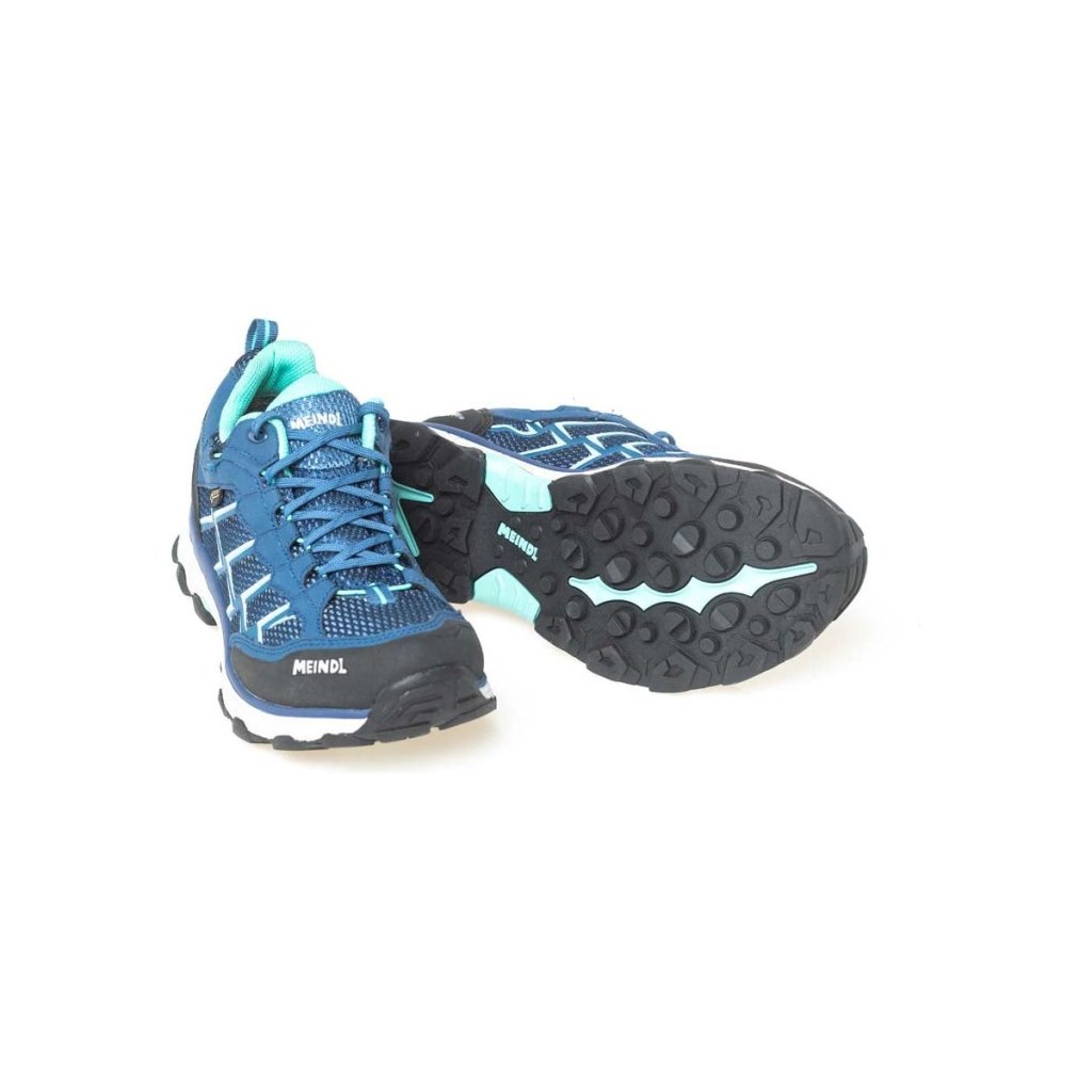 Meindl Activo Lady GTX Wide Fit Walking Shoes - Blue/Mint - Hill and Dale Outdoors