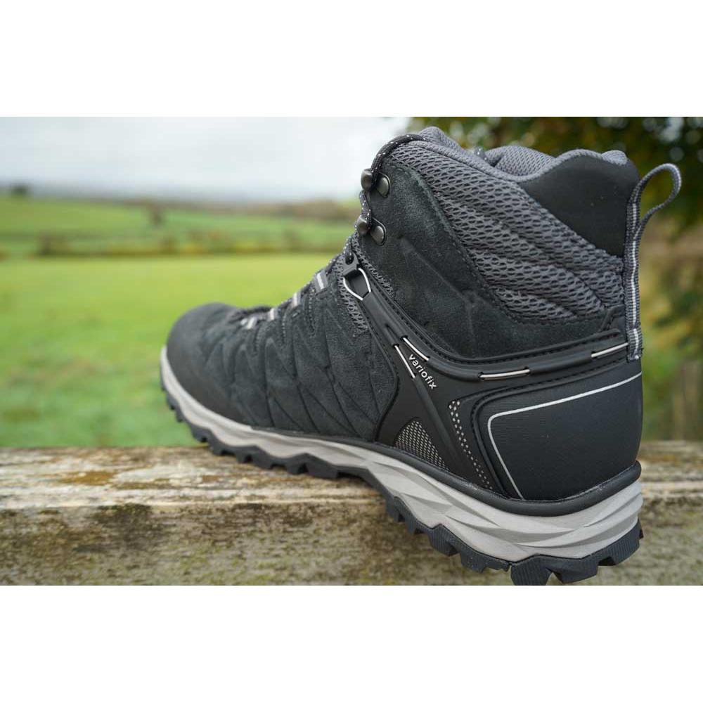 Meindl Mondello Mid GTX Wide Fit Walking Boots - Black/Anthracite - Hill and Dale Outdoors