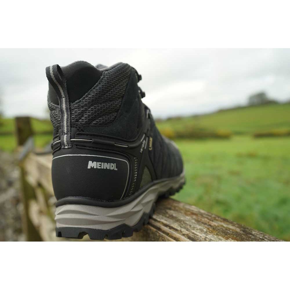 Meindl Mondello Mid GTX Wide Fit Walking Boots - Black/Anthracite - Hill and Dale Outdoors