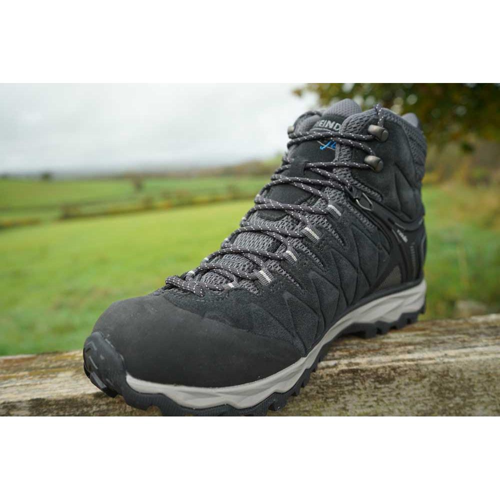 Meindl Mondello Mid GTX Wide Fit Walking Boots - Black/Anthracite - Hill and Dale Outdoors