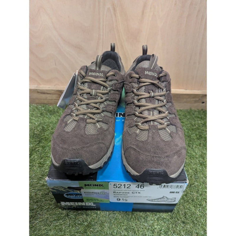 Meindl Rapide GTX Mens Wide Fit Walking Shoes - Brown - UK9.5 - Ex-Demo - Hill and Dale Outdoors