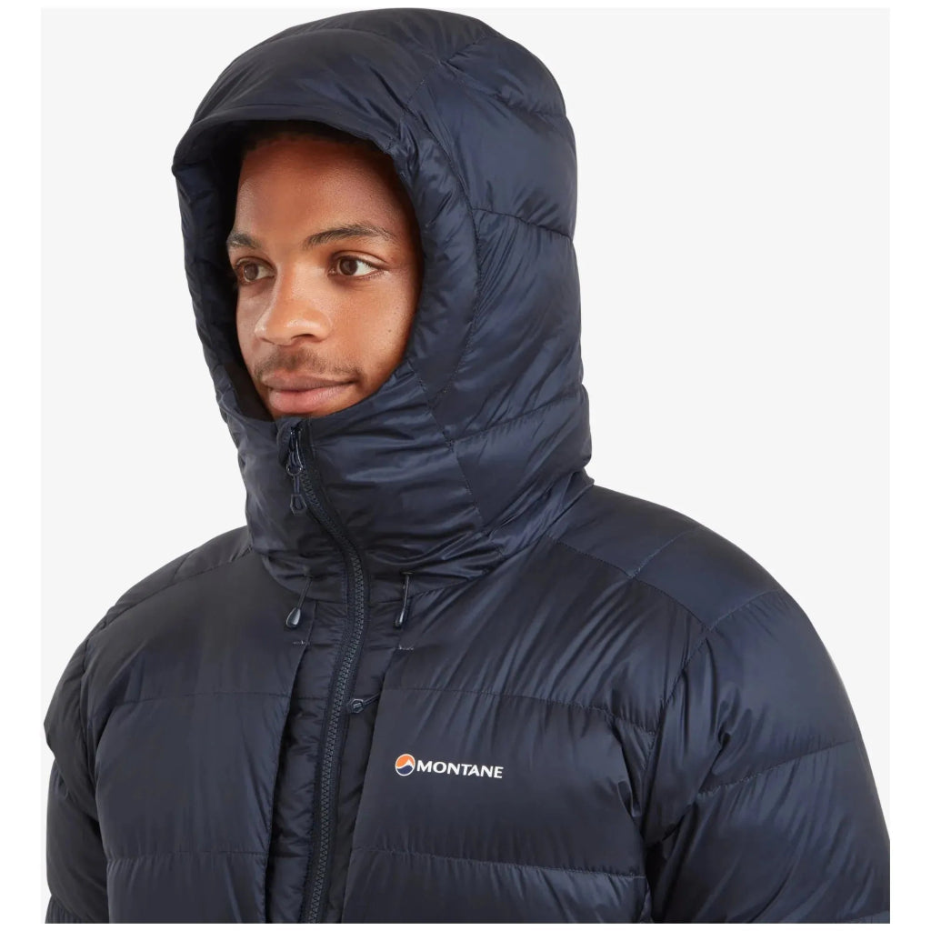 Montane Men&#39;s Anti - Freeze XPD Hooded Down Insulated Jacket - Eclipse Blue - Hill and Dale Outdoors