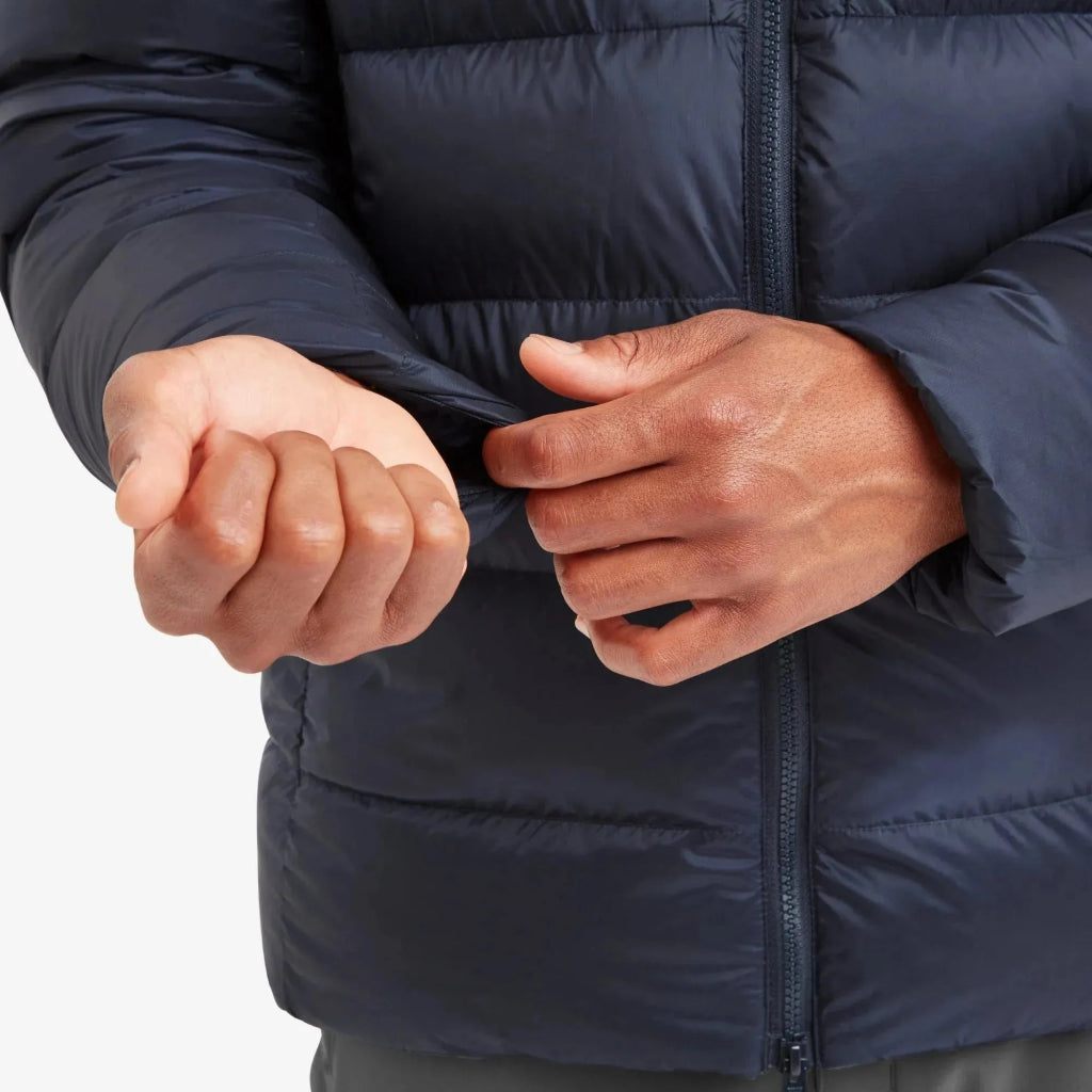 Montane Men&#39;s Anti - Freeze XPD Hooded Down Insulated Jacket - Eclipse Blue - Hill and Dale Outdoors