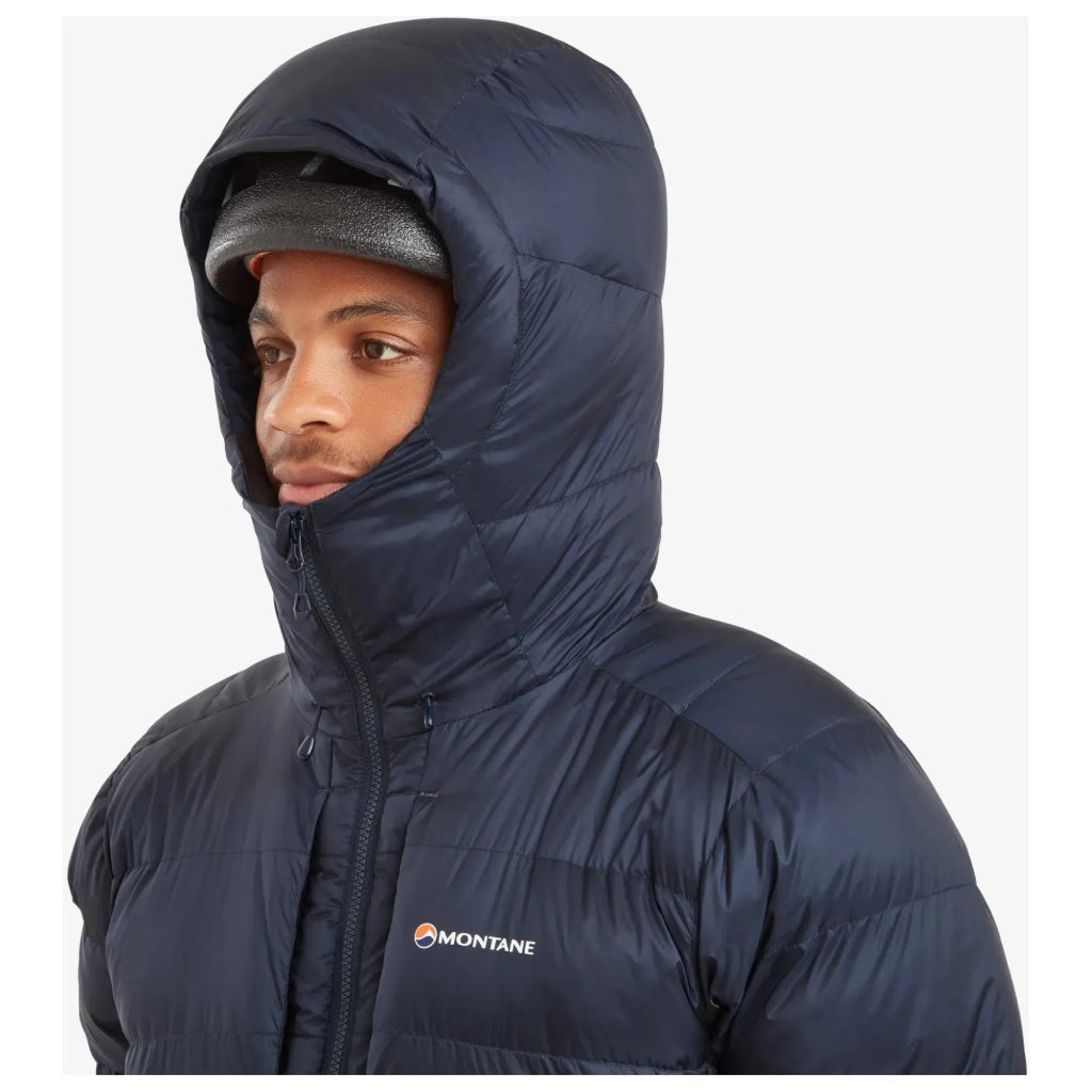 Montane Men&#39;s Anti - Freeze XPD Hooded Down Insulated Jacket - Eclipse Blue - Hill and Dale Outdoors