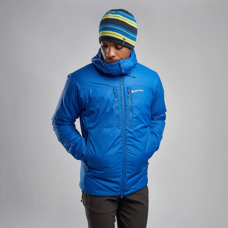 Montane Men&#39;s Respond XT Hooded Synthetic Insulated Jacket - Neptune Blue - Hill and Dale Outdoors