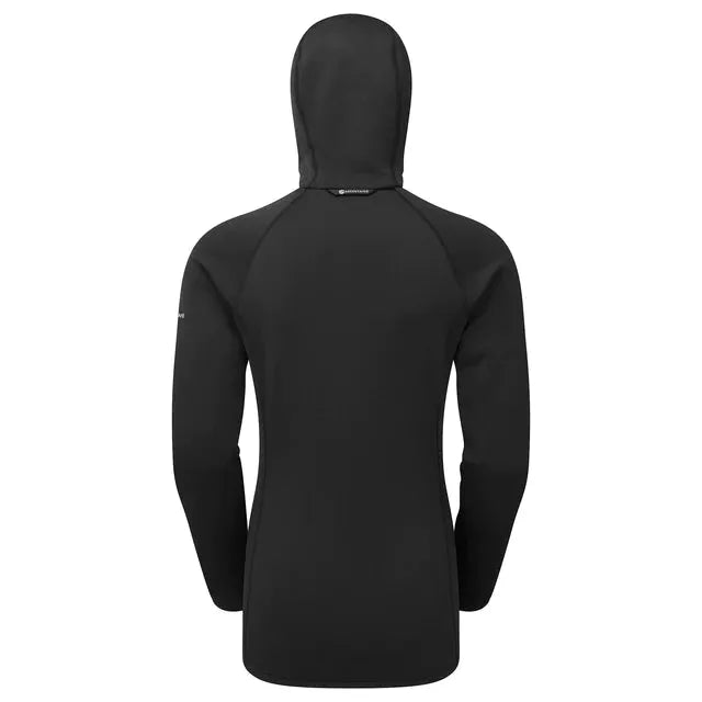 Montane Women's Fury Hooded Fleece Jacket - Black - Hill and Dale Outdoors
