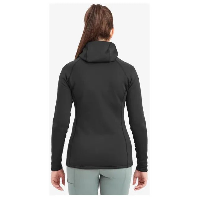 Montane Women's Fury Hooded Fleece Jacket - Black - Hill and Dale Outdoors