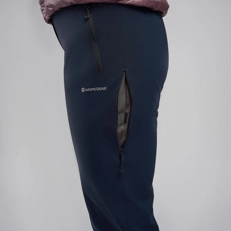 Montane Women&#39;s Terra Stretch Pants - Eclipse Blue - Reg Leg - Hill and Dale Outdoors