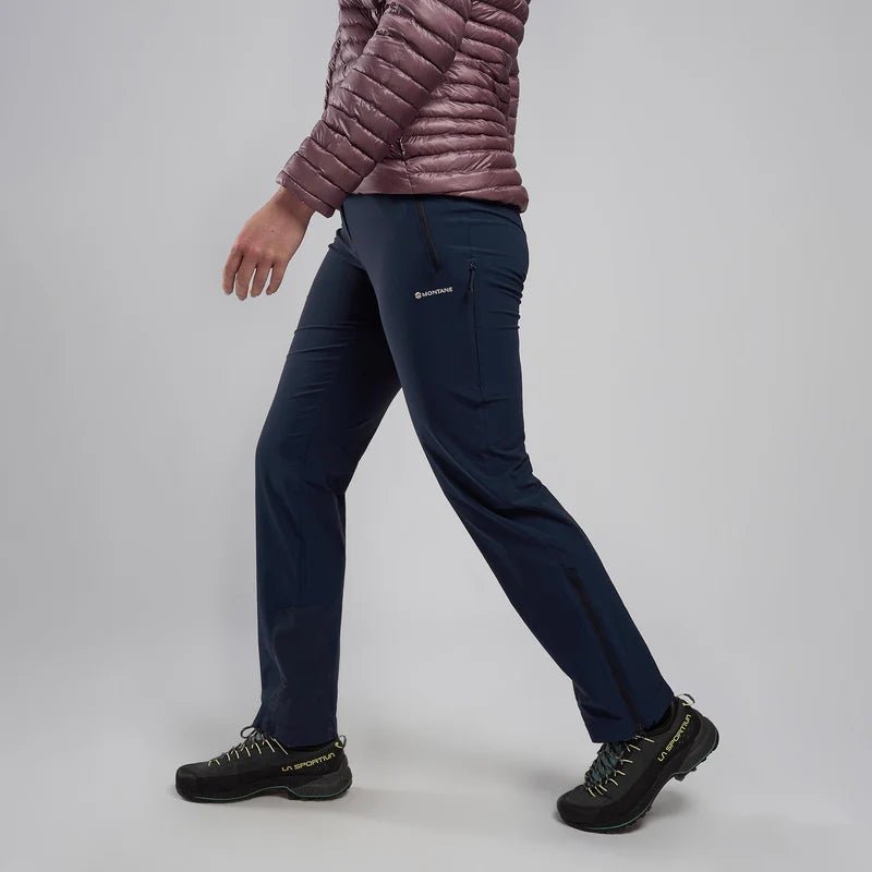Montane Women&#39;s Terra Stretch Pants - Eclipse Blue - Reg Leg - Hill and Dale Outdoors