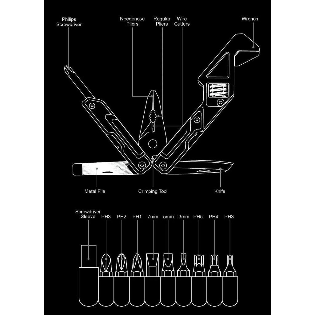 Nextool Light Wrench W2 Pocket Tool - Hill and Dale Outdoors