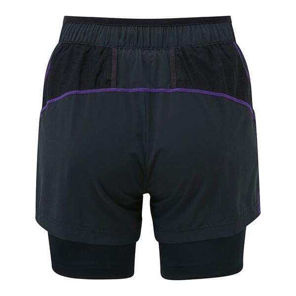 OMM Pace Women&#39;s Running Short - Black/Purple - Hill and Dale Outdoors