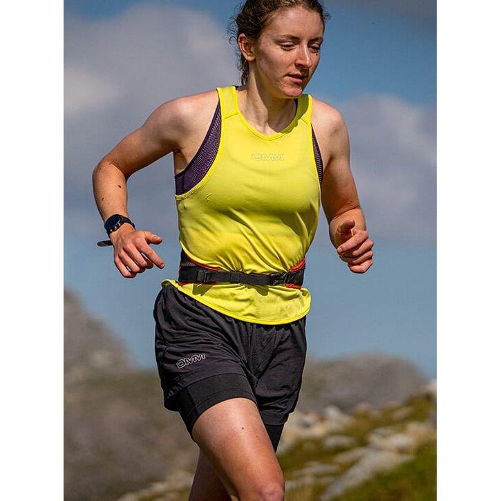 OMM Pace Women&#39;s Running Short - Black/Purple - Hill and Dale Outdoors