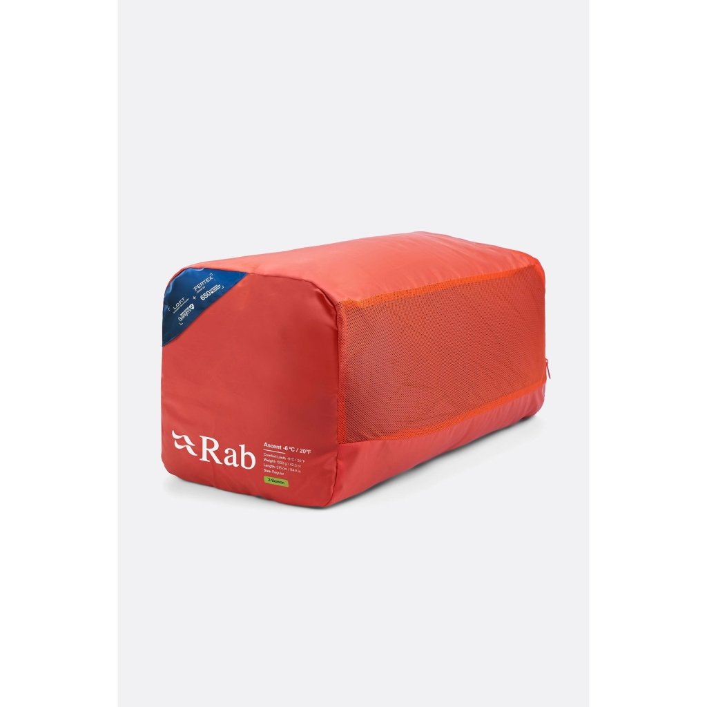 Rab Ascent - 6C / 20F Down Sleeping Bag - Hill and Dale Outdoors