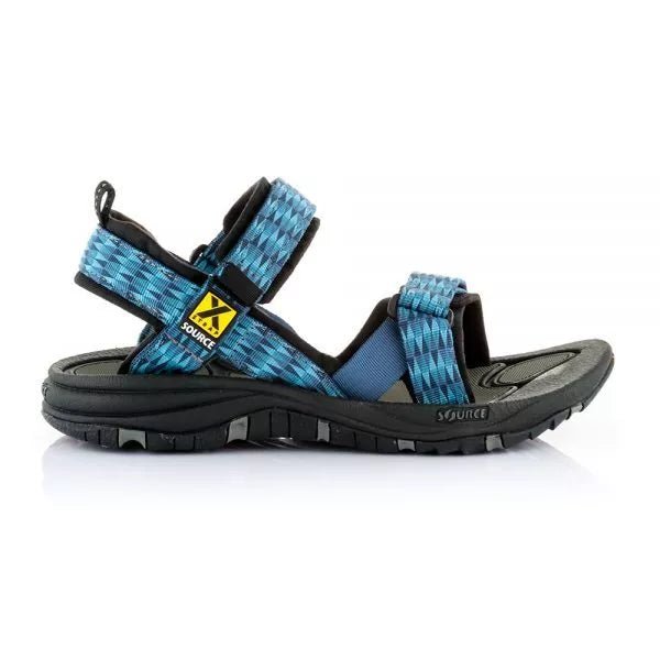 Source Gobi Men&#39;s Walking Sandals - Triangles Blue - Hill and Dale Outdoors
