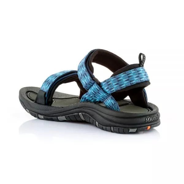 Source Gobi Men&#39;s Walking Sandals - Triangles Blue - Hill and Dale Outdoors