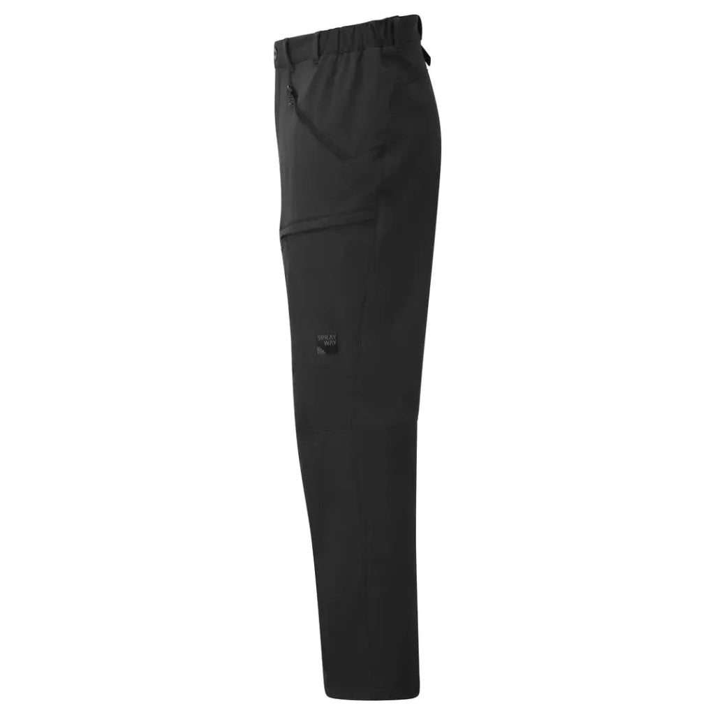 Sprayway Compass Versa Men's Softshell Walking Trousers - Black - Hill and Dale Outdoors