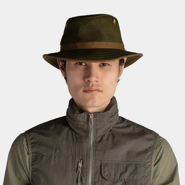 Tilley TWC7 Outback Waxed Adventure Hat - Green - Hill and Dale Outdoors