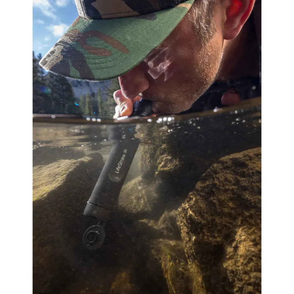 Lifestraw Peak Series Straw - Personal Water Filter - Mountain Blue - Hill and Dale Outdoors