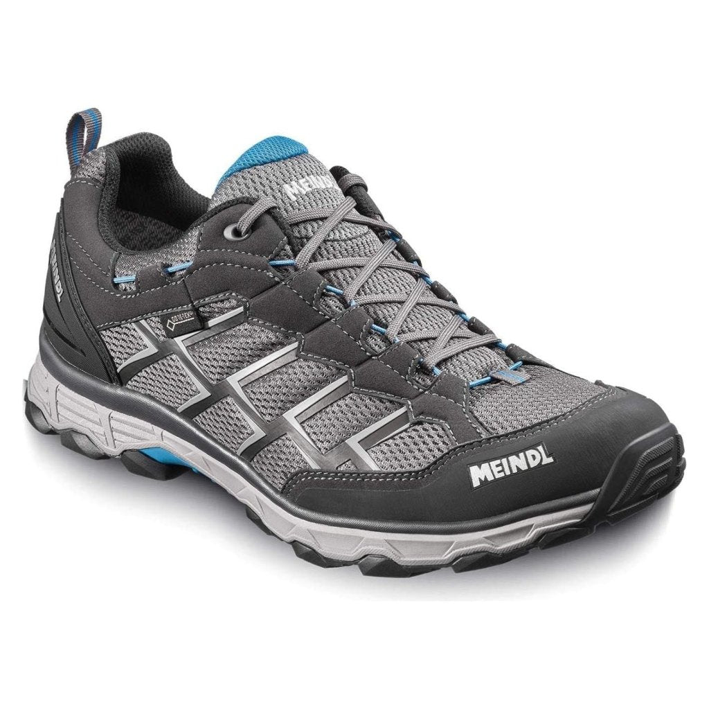 Meindl Activo GTX Wide Fit Walking Shoes - Anthracite/Ocean - Hill and Dale Outdoors