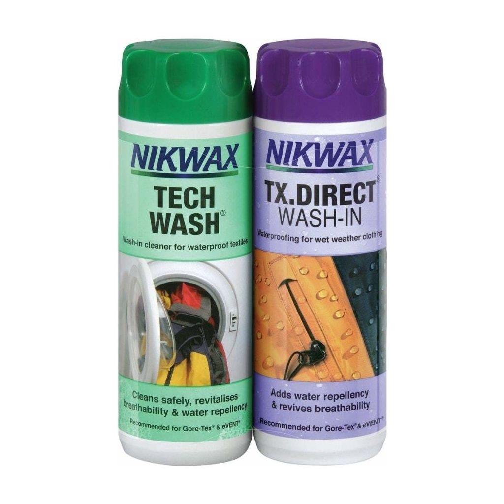 Nikwax Twin Pack - Tech Wash + TX. Direct Wash - In - 300ml - Hill and Dale Outdoors